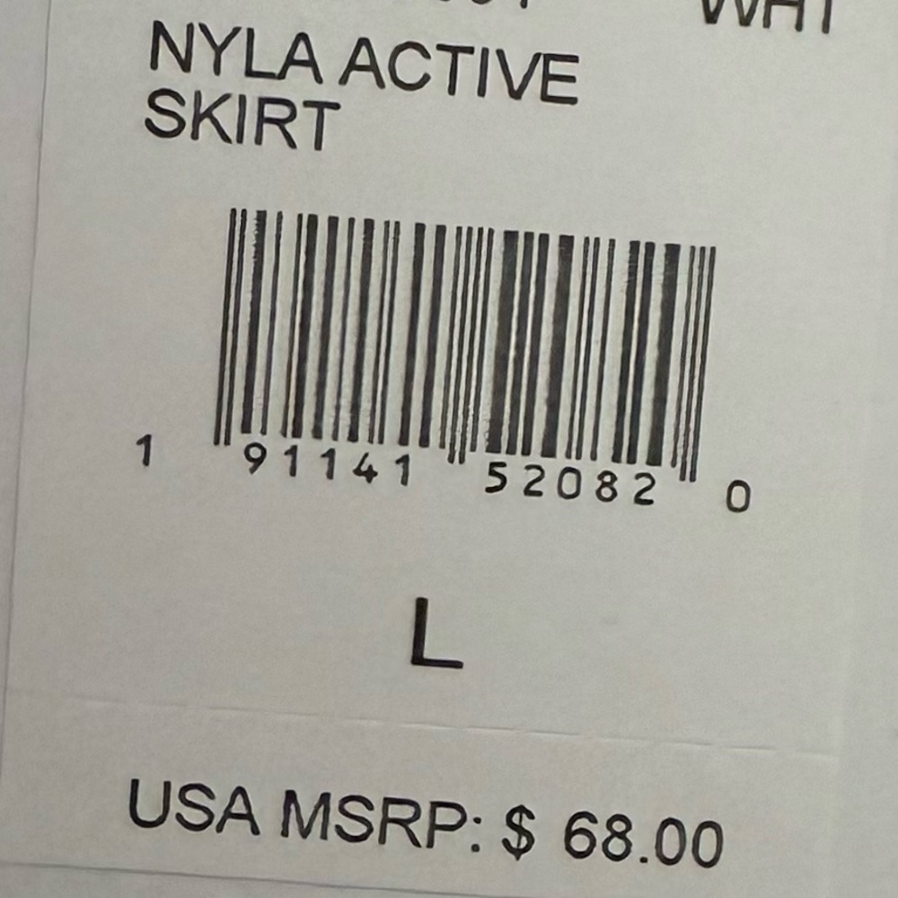 NWT Spiritual Gangster Nyla Active Skirt White | Size Large - Picture 7 of 7